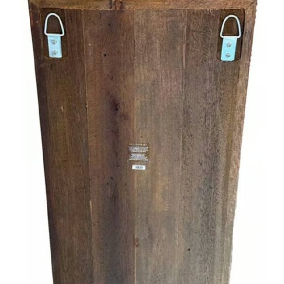 NEW 30" H Pottery Barn Red Painted Wood JOY Weathered Christmas Wall Sign - Picture 3 of 6